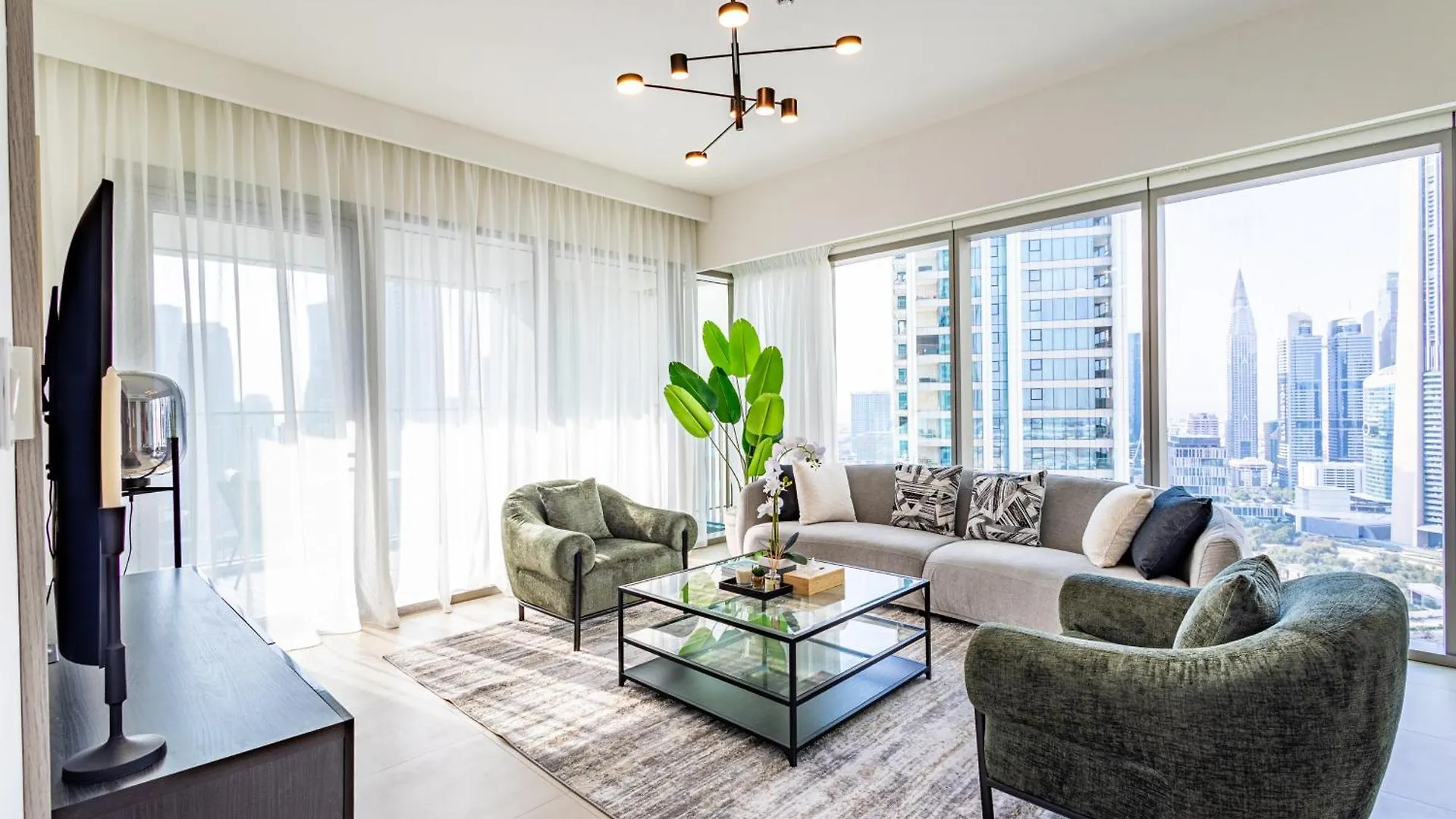 Premium 3Br L Office With Burj Khalifa & Fountain Views Apartment Dubai